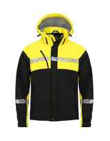 ProJob Progression 7400 Softshell Jkt — Black/Yellow