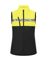 ProJob Progression 7701 Ladies Vest — Black/Yellow