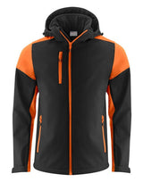 Printer Prime Men's Softshell — Black/Orange