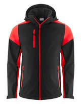 Printer Prime Men's Softshell — Black/Red