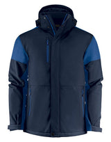 Printer Prime Mens Padded Softshell — Navy/Cobalt