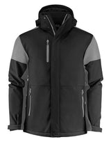 Printer Prime Mens Padded Softshell — Black/Anthracite