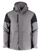 Printer Prime Mens Padded Softshell — Anthracite/Black