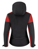 Printer Prime Ladies Padded Softshell — Black/Red
