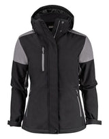 Printer Prime Ladies Padded Softshell — Black/Anthracite