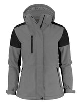 Printer Prime Ladies Padded Softshell — Anthracite/Black