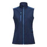 Printer Prime Ladies Softshell Vest — Navy/Cobalt