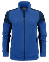 Printer Prime Ladies Full Zip Sweat — Cobalt/Navy