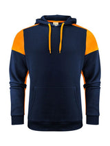 Printer Prime Hoodie — Navy/Neon Orange