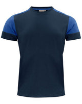 Printer Prime T-Shirt — Navy/Cobalt