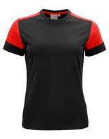 Printer Prime Ladies T-Shirt — Black/Red