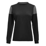 Printer Prime Ladies Long Sleeve T-Shirt — Black/Anthracite