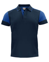 Printer Prime Polo — Navy/Cobalt