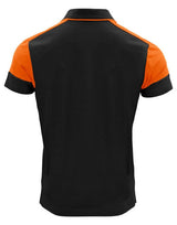 Printer Prime Polo — Black/Orange