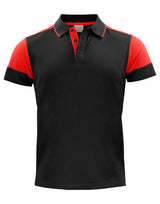 Printer Prime Polo — Black/Red