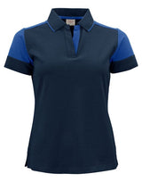 Printer Prime Ladies Polo — Navy/Cobalt