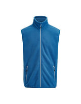 Printer Red Sideflip Fleece Vest — Bright Blue