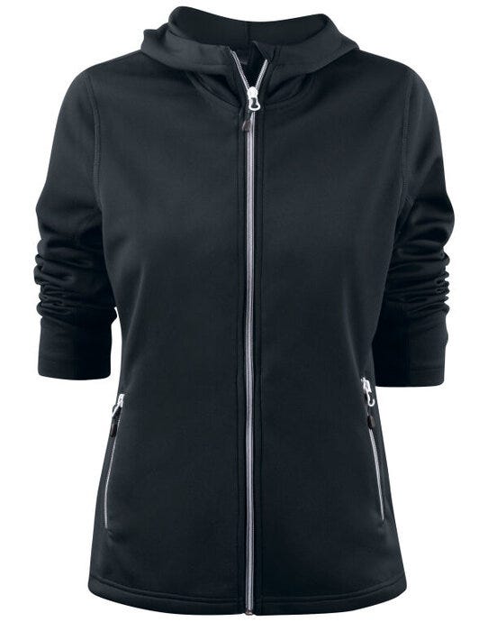 Printer Red Ladies Layback F/Z Hoodie