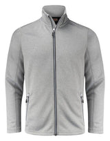 Printer Red Powerslide Jacket — Grey Melange