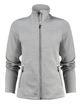 Printer Red Ladies Powerslide Jacket — Grey Melange