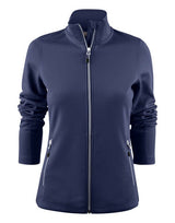 Printer Red Ladies Powerslide Jacket — Navy