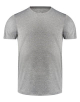 Printer Red Run Active T-Shirt — Grey Melange