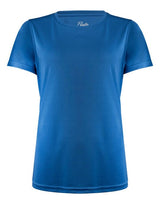 Printer Red Ladies Run T-Shirt — Bright Blue