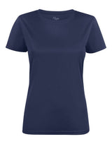 Printer Red Ladies Run T-Shirt — Navy