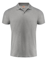 Printer Red Smash Polo Shirt — Grey Melange