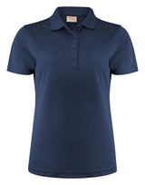 Printer Red Ladies Smash Polo Shirt — Navy