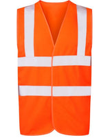 UCC 4 Band Safety Waistcoat — Hi Vis Orange