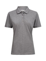James Harvest Ladie Supreme Stretch Polo — Grey Melange