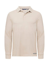 C&B Advantage Long Sleeve Polo — Beige