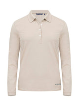 C&B Ladies Advantage Long Sleeve Polo — Beige
