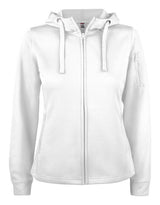 Clique Ladies Basic Active FZ Hoody — White