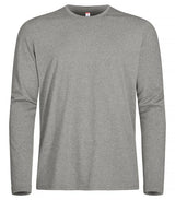 Clique Basic Active-T L/S — Grey Melange