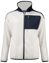 C&B Ladies Cascade Sherpa Fleece — Shell White