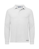 C&B Advantage Long Sleeve Polo — White