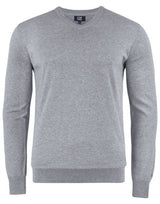 C&B Oakville V-Neck Sweater — Grey Melange