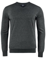C&B Oakville V-Neck Sweater — Anthracite Melange