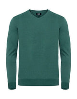 C&B Oakville V-Neck Sweater — Pine Green