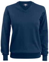 C&B Ladies Oakville V-Neck Sweater — Dark Navy