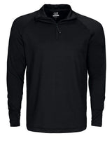 C&B Coos Bay Half Zip — Black