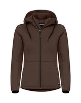 C&B Ladies Pemberton Full Zip Hood — Dark Mocca