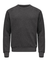 C&B Pemberton Crewneck Men — Anthracite Melange