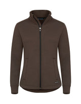 C&B Ladies Pemberton Full Zip Sweatshirt — Dark Mocca