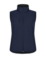 Clique Ladies Classic Softshell Vest — Dark Navy