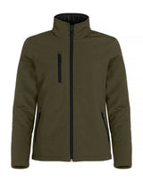 Clique Ladies Padded Softshell — Fog Green