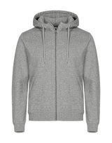 Clique Miami Full Zip Hoody — Grey Melange