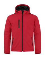 Clique Padded Hoody Softshell — Red